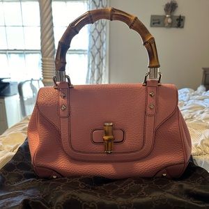 Vintage Gucci handbag with bamboo handle